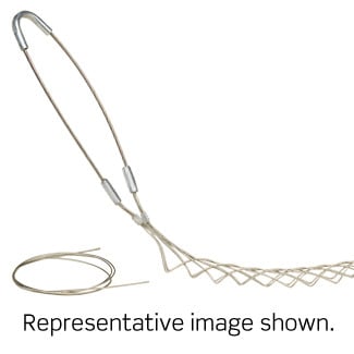 Single U Eye, Split Lace Mesh, Single Weave, Standard Duty, Support Wire Mesh Grip 1.00 to 1.24 Cable Diameter