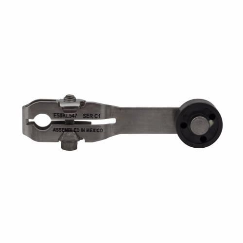 E50KL547 Standard Roller Heavy Duty Plug-In Limit Switch Operator, 2-1/2 in L, Nylatron Roller, Stainless Steel Arm