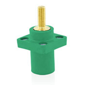 600 volts, rated up to 400 amperes.  16 series single pole cam type male panel receptacle continuous cable range
