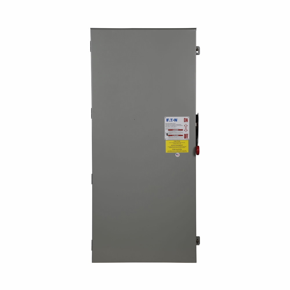 Eaton Heavy duty single-throw non-fused safety switch, 800A, NEMA 12, Painted galvanized steel, Non-Fusible, Three-pole, Three-wire, 500 at 480 Vac TD 3 Ph, 500 at 600 Vac TD 3 Ph, Single-throw.