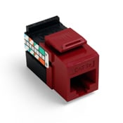 GigaMax 5E QuickPort Connector, Cat 5E, Red