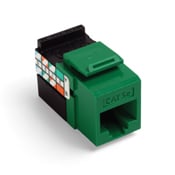 GigaMax 5E QuickPort Connector, Cat 5E, Green