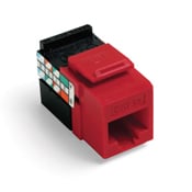 GigaMax 5E QuickPort Connector, Cat 5E, Crimson