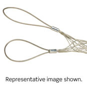 Double U Eye, Closed Mesh, Double Weave, Heavy Duty, Support Wire Mesh Grip, 3.00 to 3.49 Cable Diameter