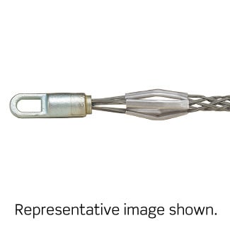 Rotating Eye, Closed Mesh, Double Weave, Heavy Duty, Pulling Wire Mesh Grip, 3.00 to 3.49 Cable Diameter, Short Length