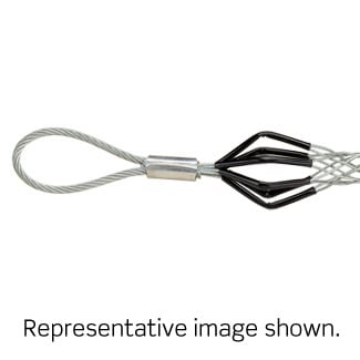 Flexible Eye, Closed Mesh, Single Weave, Junior Duty, Pulling Wire Mesh Grip .250, .360 Cable Diameter