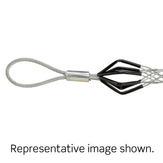 Flexible Eye, Closed Mesh, Single Weave, Junior Duty, Pulling Wire Mesh Grip .500, .610 Cable Diameter