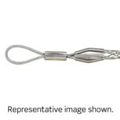 Flexible Rope Eye, Closed Mesh, Single Weave, Light Duty, Pulling Wire Mesh Grip 1.75, 1.99 Cable Diameter, Short Length