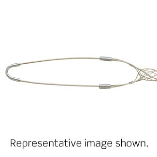 Single U Eye, Closed Mesh, Single Weave, Bus-Drop Duty, Support Wire Mesh Grip .960, 1.25 Cable Diameter