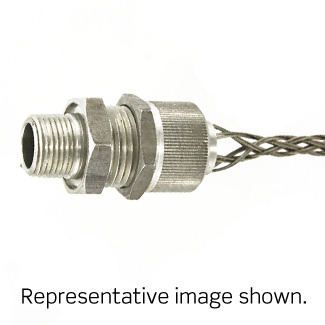 1/2-Inch, Straight, Male, Aluminum Body, Deluxe Cord Sealing Strain-Relief, .500, .625 Cord Range
