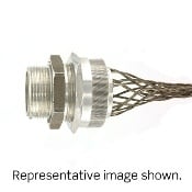 1-Inch, Straight, Male, Aluminum Body, Deluxe Cord Sealing Strain-Relief, 1.000, 1.125 Cord Range