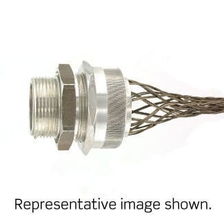 1-1/4-Inch, Straight, Male, Aluminum Body, Deluxe Cord Sealing Strain-Relief, .875, 1.000 Cord Range