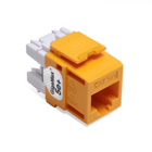 GigaMax 5e+ QuickPort Connector, CAT 5e, yellow