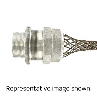 2-Inch, Straight, Male, Aluminum Body, Deluxe Cord Sealing Strain-Relief, 1.500, 1.625 Cord Range