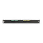 GigaMax 5E Universal Patch Panel, 12-Port, 1RU, Cat 5E, Cable Management Bar Included