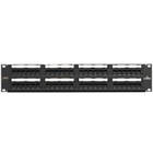 eXtreme 6+ Universal Patch Panel, 48-Port, 2RU, CAT 6. Cable Management Bar Included