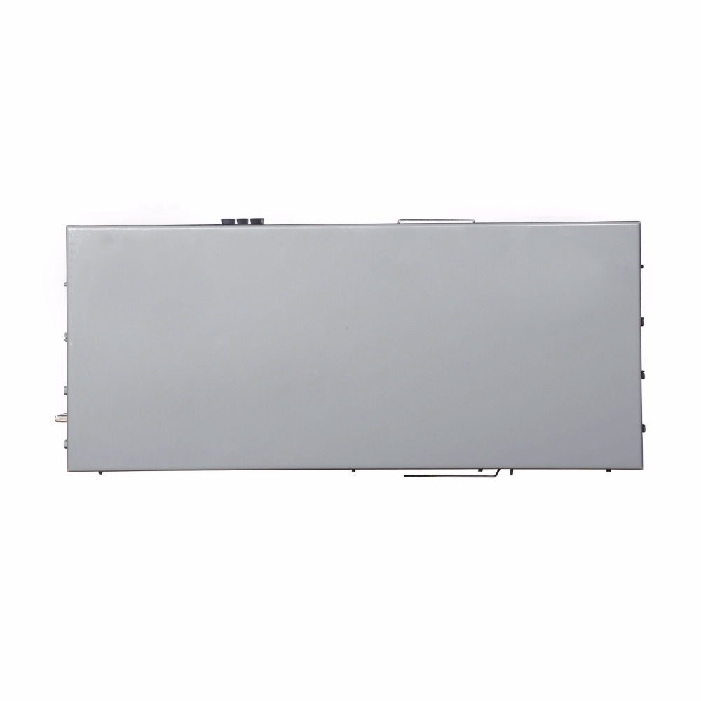 Eaton commercial meter stack, Socket amperage: 225A, Amperage rating: 200A, Aluminum, Bus rating: 1200A, Test bypass, NEMA 3R, Depends on selected MCB, 2 Sockets, Five-jaw, Three-phase in, single-phase out, Ring, 120/240 Vac