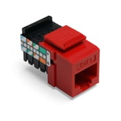 Category 5 QuickPort Connector, CAT 5, Crimson