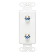 CATV Video Decora Insert Flush Mount Jack, White