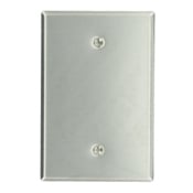 1-Gang No Device Blank Wallplate, Oversized, Device Mount, Stainless Steel