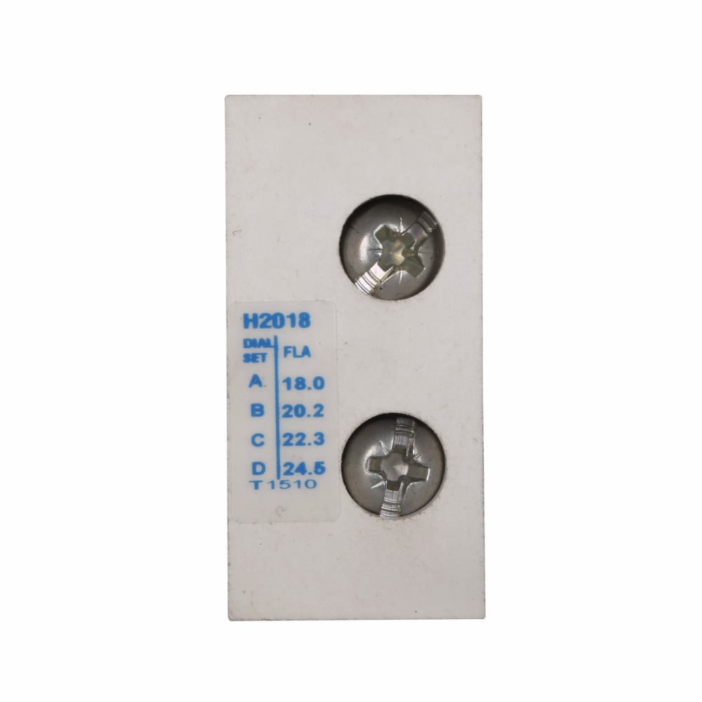 Freedom Standard Trip Heater Pack, Standard Trip, Class 20 , NEMA, IEC , full load range 18A 20.2A 22.3A 24.5A Dial positions A B C D respectively, overload relay 105 or 144A