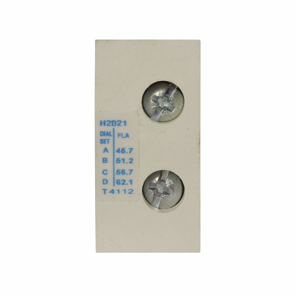 Eaton Freedom Standard trip heater pack, Standard Trip, Class 20 , NEMA, IEC , full load range 45.7A 51.2A 56.7A 62.1A Dial positions A B C D respectively, overload relay 105 or 144A