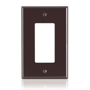 1-Gang Decora/GFCI Decora Wallplate, Midway Size, Brown