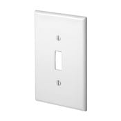 1-Gang Toggle Switch Wallplate, Midway Size, Black