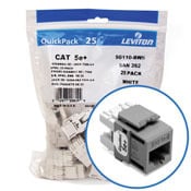 EXTREME CAT 5E UTP JACK 25PK, GREY