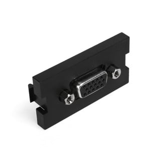 MOS Insert, HD 15 Video Connector, Femail-to-Female, Color Black