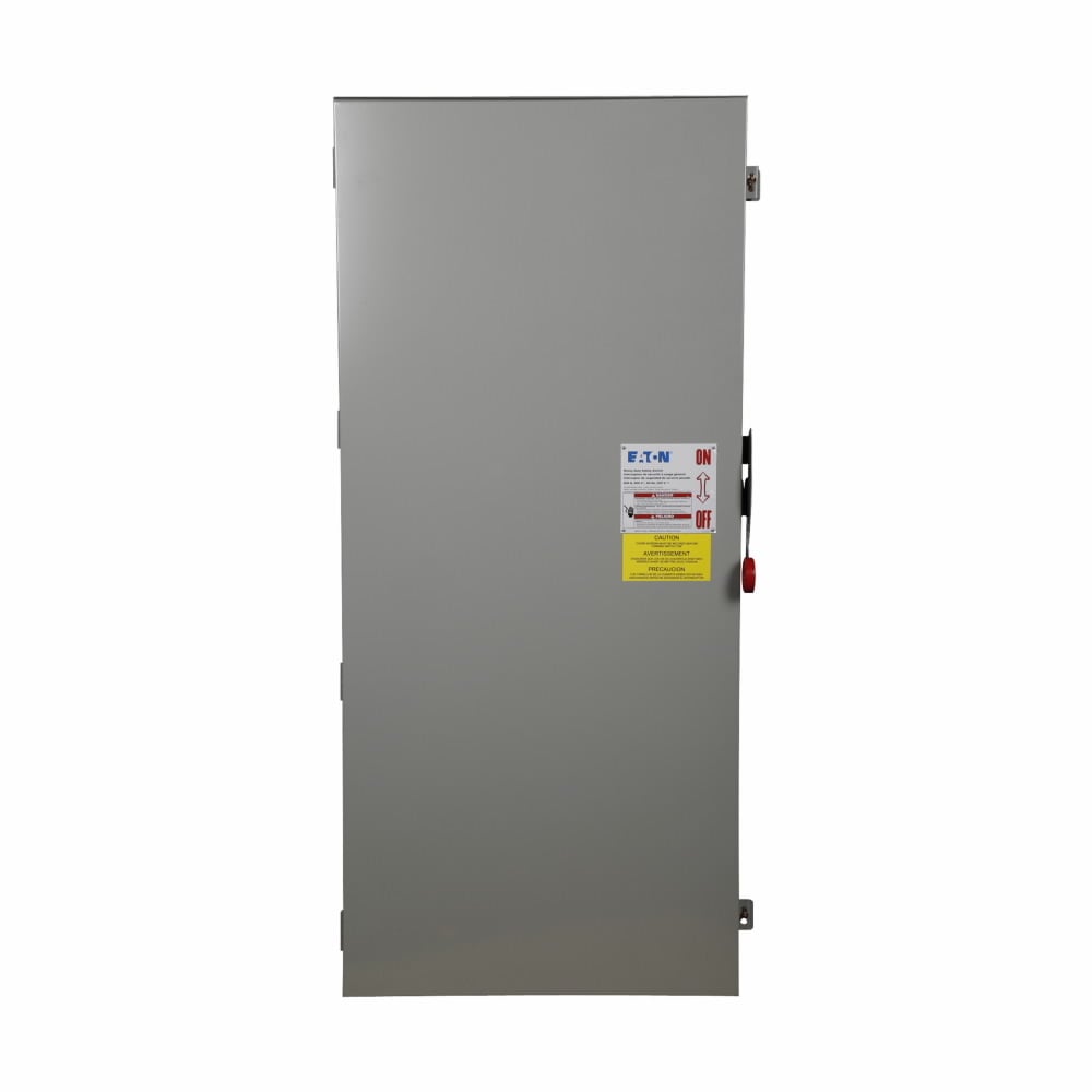 Eaton Heavy duty single-throw fused safety switch, 800 A, NEMA 3R, Painted galvanized steel, Class L, Fusible with neutral, Three-pole, Four-wire, 600 V, Max Hp: 500, 500 hp (3PH @480/600 V), (4)#1/0-(4)750 kcmil Al