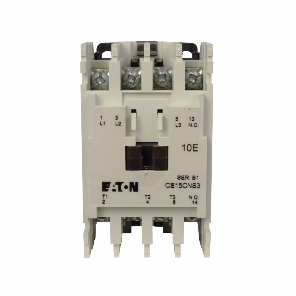Eaton XT IEC contactor, 12A, 110-120 Vac,  50-60 Hz, 1NO, 12A, Frame C, 45 mm, 50-60 Hz, 0.5 hp, Side, Three-pole, Non-reversing, No overload relay, Freedom, Contactor