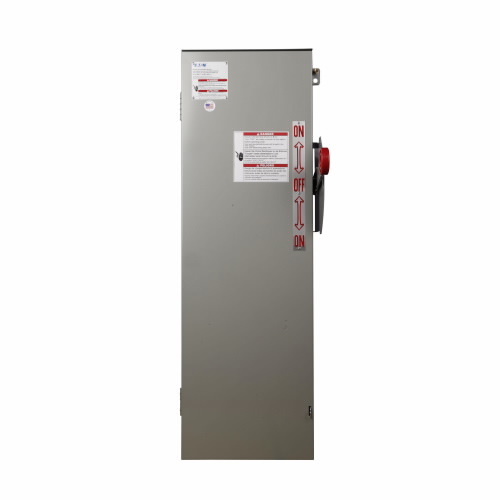 Eaton Heavy duty double-throw safety switch, 60 A, NEMA 3R, Painted galvanized steel, Class H fuses, Fusible without neutral, Three-pole, Three-wire, K-series, 240 V
