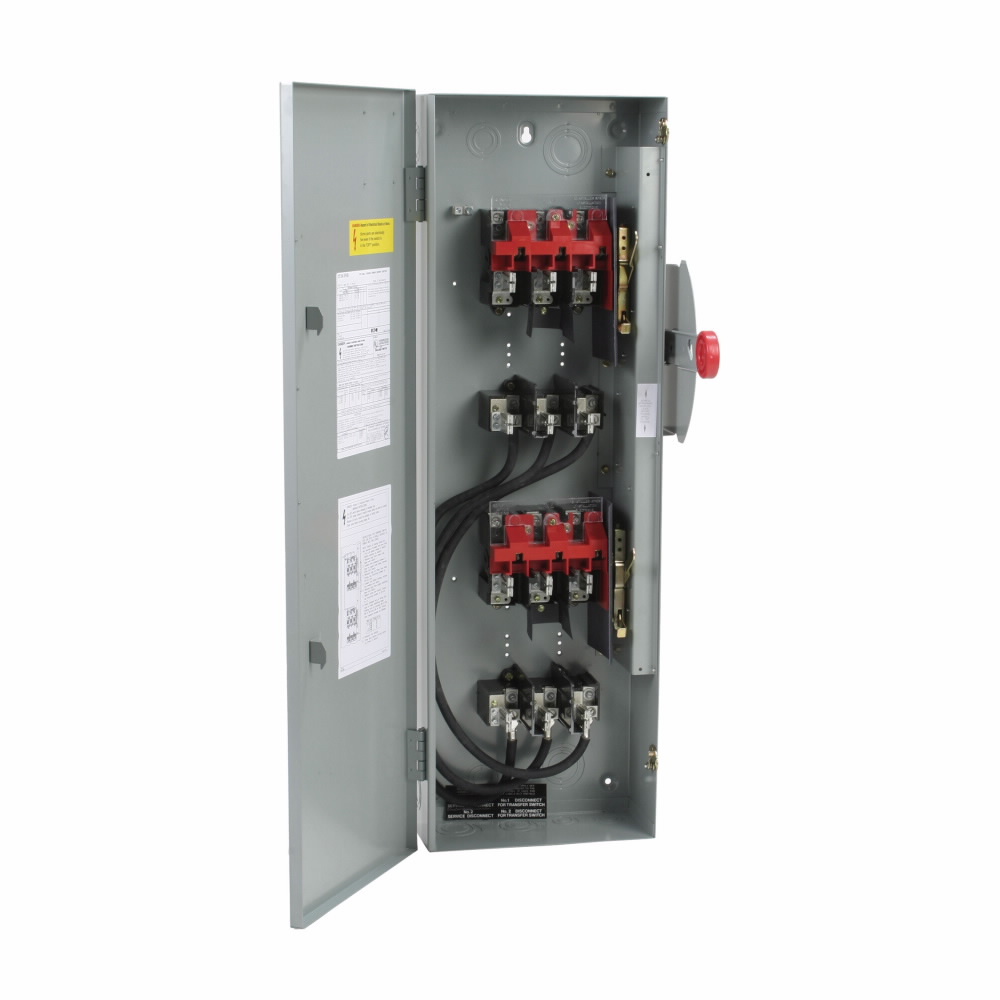 Eaton Heavy duty doublethrow safety switch, 100 A, NEMA 1, Paint