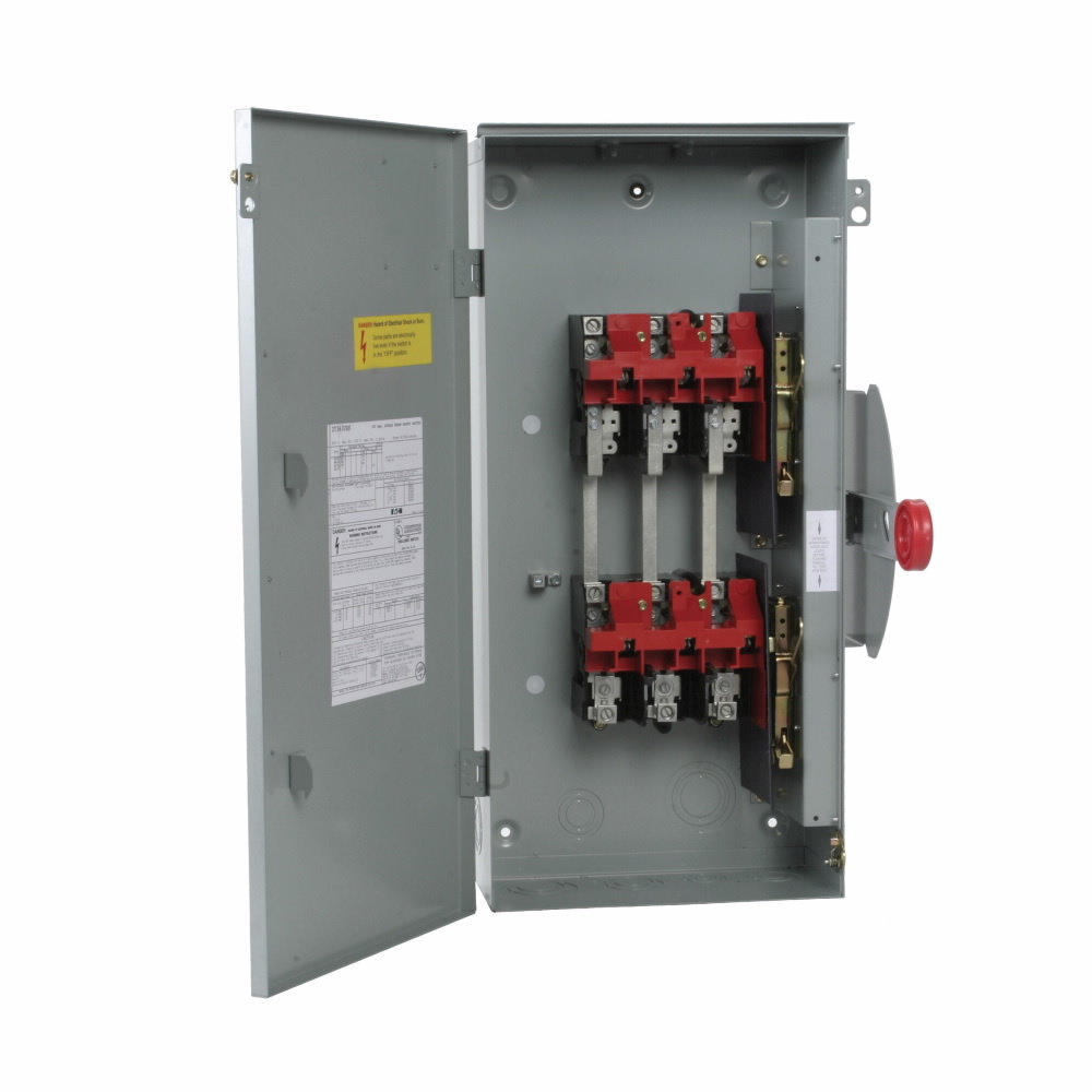 Eaton Heavy duty doublethrow nonfused safety switch, 100 A, NEM