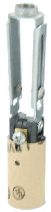 Candelabra Base, Phenolic Lampholder, Black