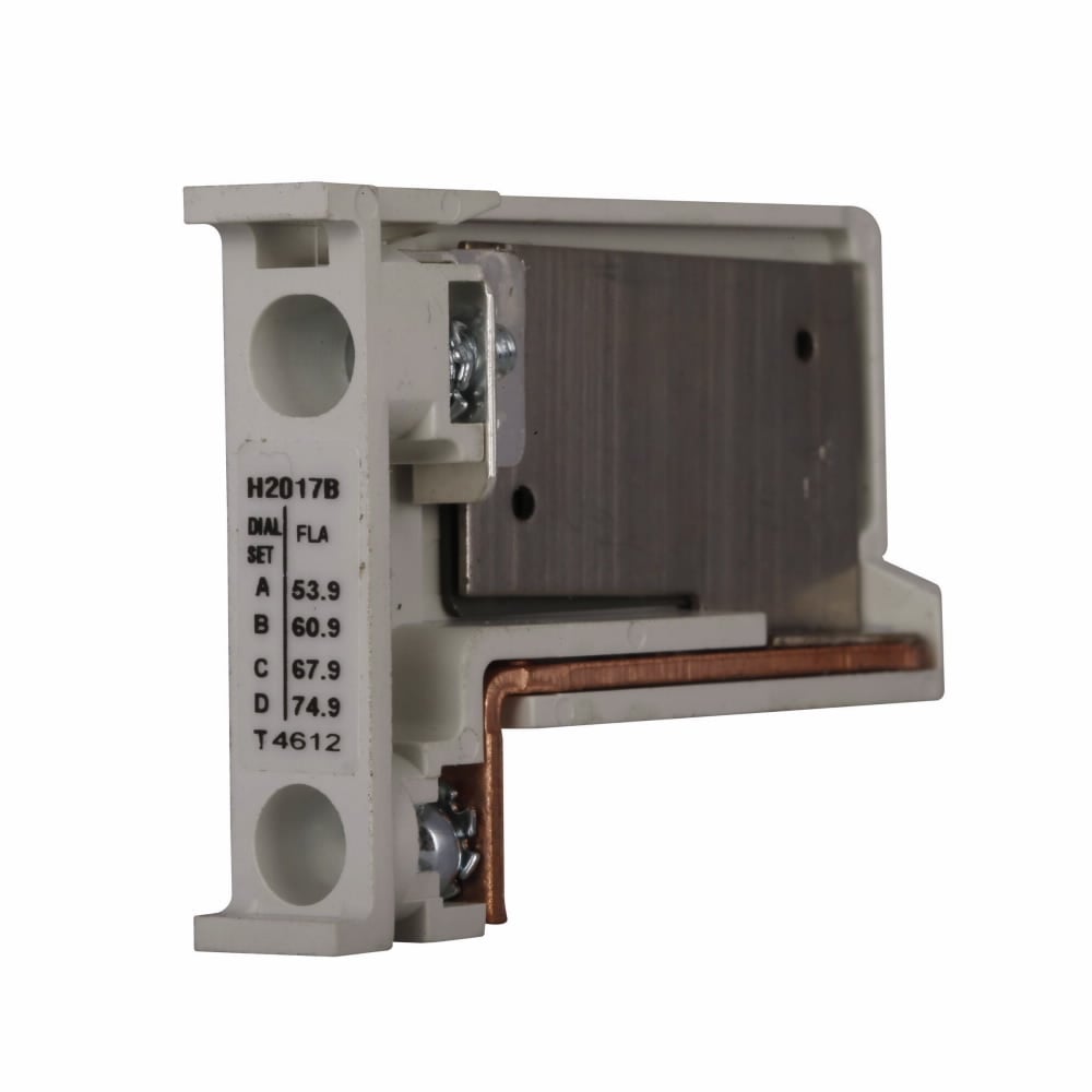Eaton Freedom NEMA heater coil, Freedom/Definite Purpose Heater Pack,  Standard Trip, Class 20 ,  NEMA, IEC , full load range 53.9A 60.9A 67.9A 74.9A Dial positions A B C D respectively, overload relay 75A