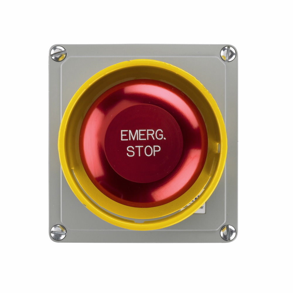 Eaton 10250T pushbutton,Eaton Class I division 2 Assembled control station, 10250T, 30.5 mm, NEMA 4, 4X, 12, 13, NEC Class I Division 2, Groups B, C and D, Momentary, Pushbutton, jumbo mushroom head, Red actuator, Die cast enc., 1NO-1NC