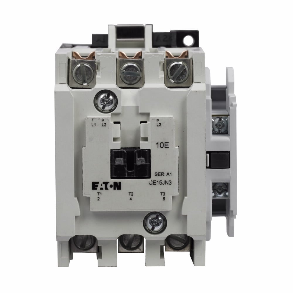 Eaton XT IEC contactor, 37A, 110-120 Vac,  50-60 Hz, 37A, Frame G, 90 mm, 50-60 Hz, 3 hp, Steel mounting plate, Three-pole, Non-reversing, No overload relay, Freedom, Contactor