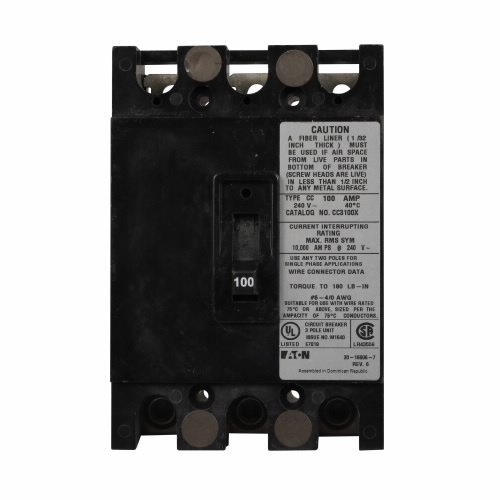 CC Breaker 150A/3 Pole 240V 10K