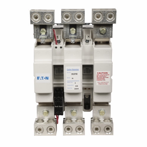 Eaton NEMA freedom series  Non-reversing contactor, 150 hp at 208V, 200 hp at 240V, 400 hp at 480,600V maximum horsepower, 120V/60 Hz or 110V/50 Hz coil voltage, 540A, Three-pole, Size 6
