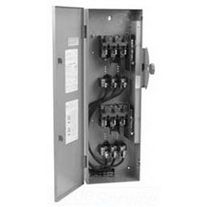 Eaton Heavy duty double-throw safety switch, 400 A, NEMA 4X, Stainless steel, Class T fuses, Fusible without neutral, Three-pole, Three-wire, K-series, 600 V