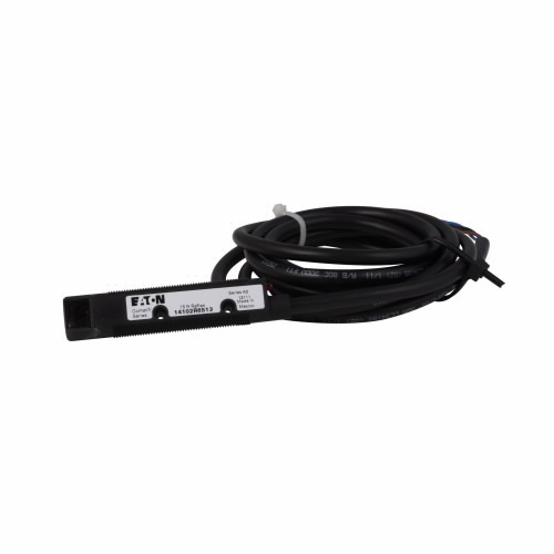 Eaton Comet 18mm tubular photoelectric sensor, Retroreflective, Right Angle, Output ON, 6.6 ft, 300 mA AC/DC at 20-264 Vac/15-30 Vdc, PVC, AC: L1 switched, DC: NPN open collector, 20-264 Vac 50/60 Hz, 15-30 Vdc (NPN)