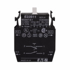 Eaton E22 pushbutton contact block, 22.5 mm, Non-metallic Heavy-Duty, 1NO, 1NC