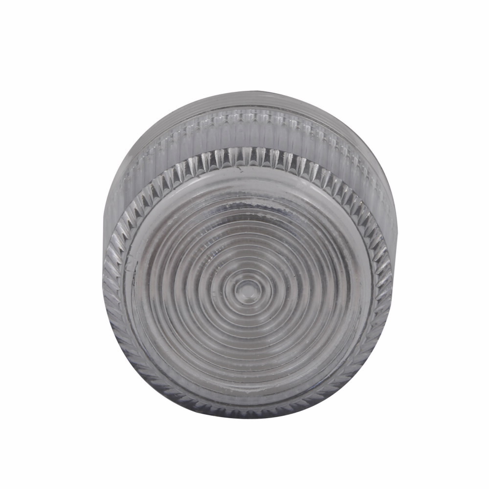 Eaton E34 pushbutton lens, E34 series, Indicating Light Lens, White actuator, Plastic, Legend: Blank legend