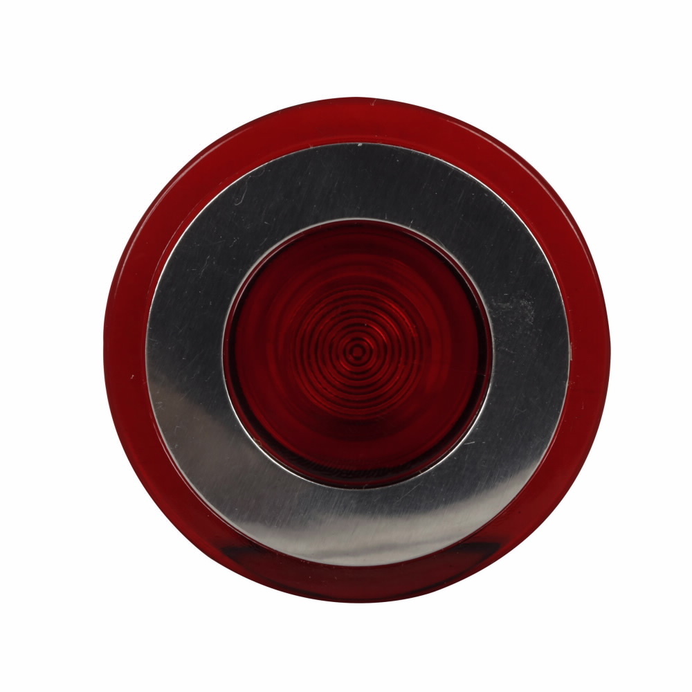 Eaton E34 pushbutton lens, E34 series, Illuminated Push-Pull Operator Lens, Red actuator, Plastic, Legend: Blank legend, Standard (40 mm)