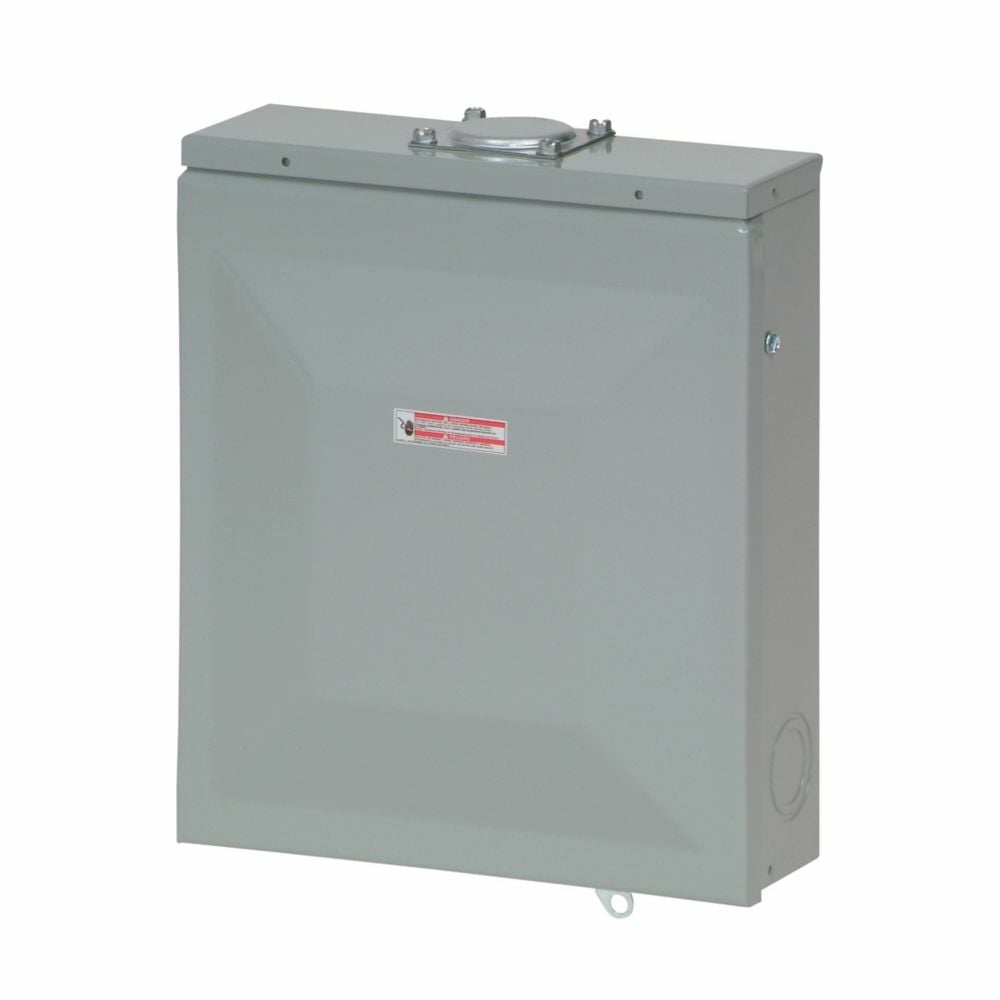 Eaton CH main lug loadcenters,Cover included,Main lug only,125A,7r,Copper,NEMA 3R,Metallic,Overhead,CH,8,8,Three-wire,Single-phase,120/240 V, 208 Y/120, 240 V,#6-1/0 AWG