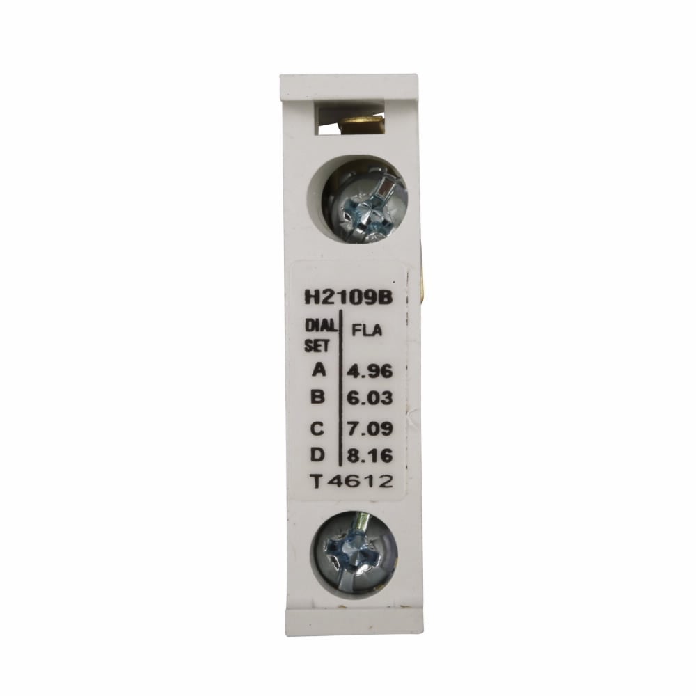 Eaton Freedom NEMA heater coil, Freedom/Definite Purpose Heater Pack, Fast Trip, Class 10 , NEMA, IEC , full load range 4.96A 6.03A 7.09A 8.16A Dial positions A B C D respectively, overload relay 32 or 75A