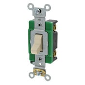 3031-LHI Illuminated-OFF Self-Grounding Toggle Switch, 120 V AC, 30 A, 2 hp Power Rating