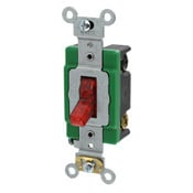 3032-PLR Illuminated ON Self-Grounding Toggle Switch, 120 V AC, 30 A, 2 hp Power Rating